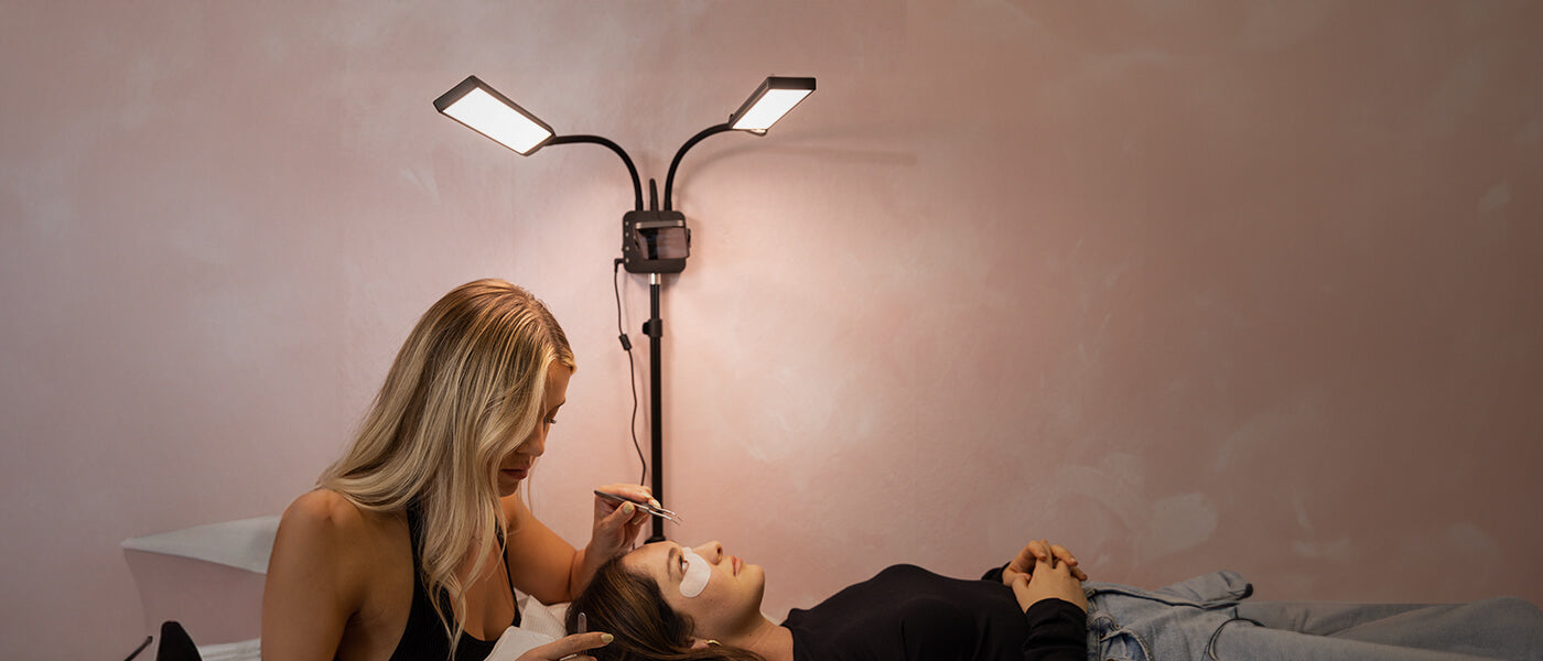 professional hair and makeup lighting
