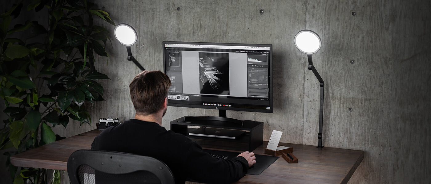 LED office lighting for desk work