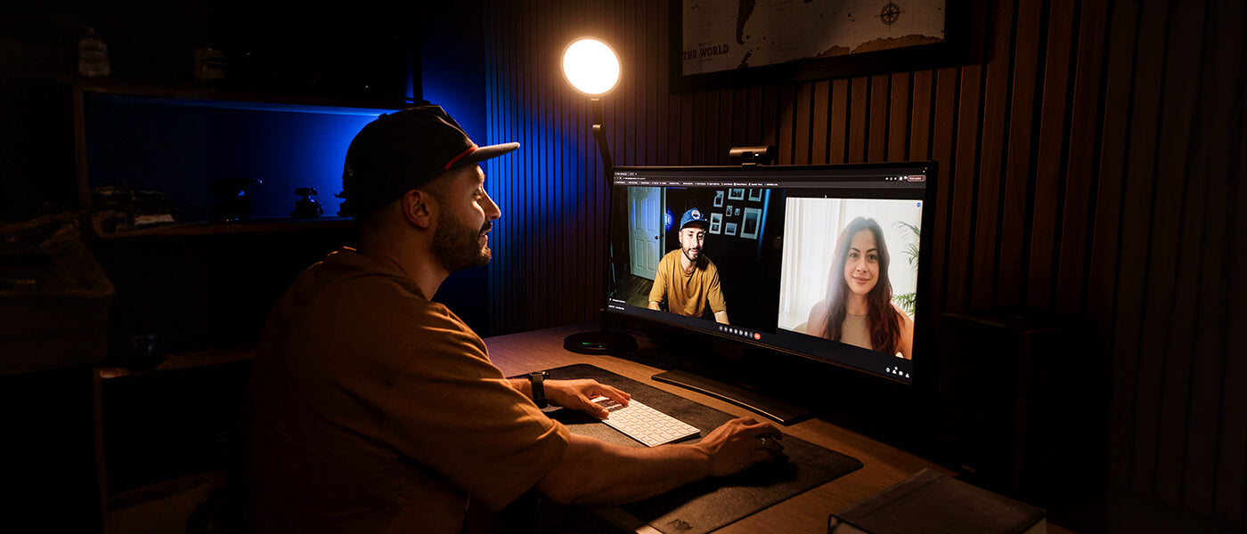 led webcam lighting for zoom meetings