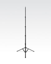 A fully-extended 70" tall black aluminum Lume Cube light stand. LC-DCT70