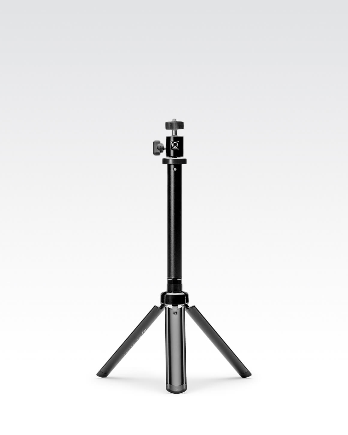 Black metal collapsible and portable 30" Lume Cube Adjustable Light & Webcam Stand with Rotating Mount. LC-STAND