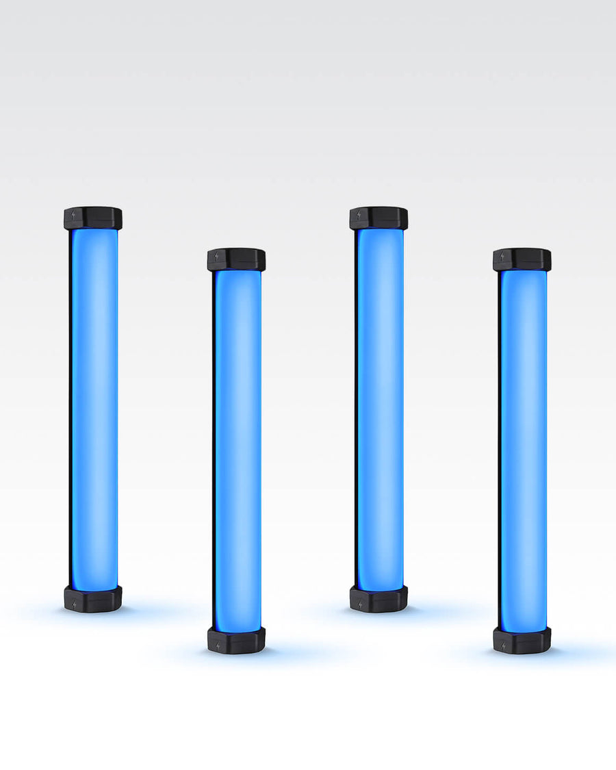 Lume Cube RGB Tube Light Mini 4-Pack App Controlled 1ft. LED Tube Ligh