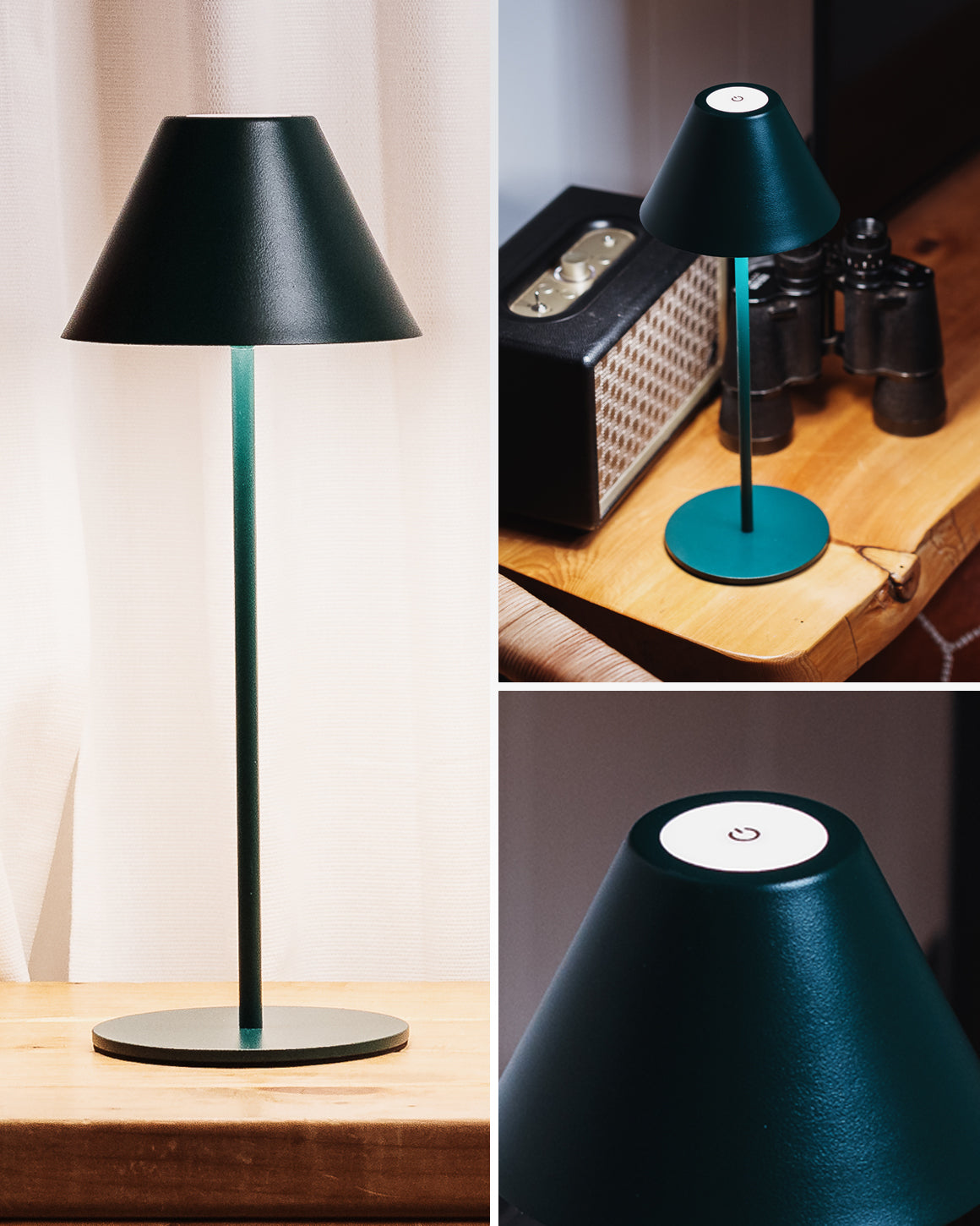 Lume Cube Rechargeable LED Table Lamp 2-Pack - Green