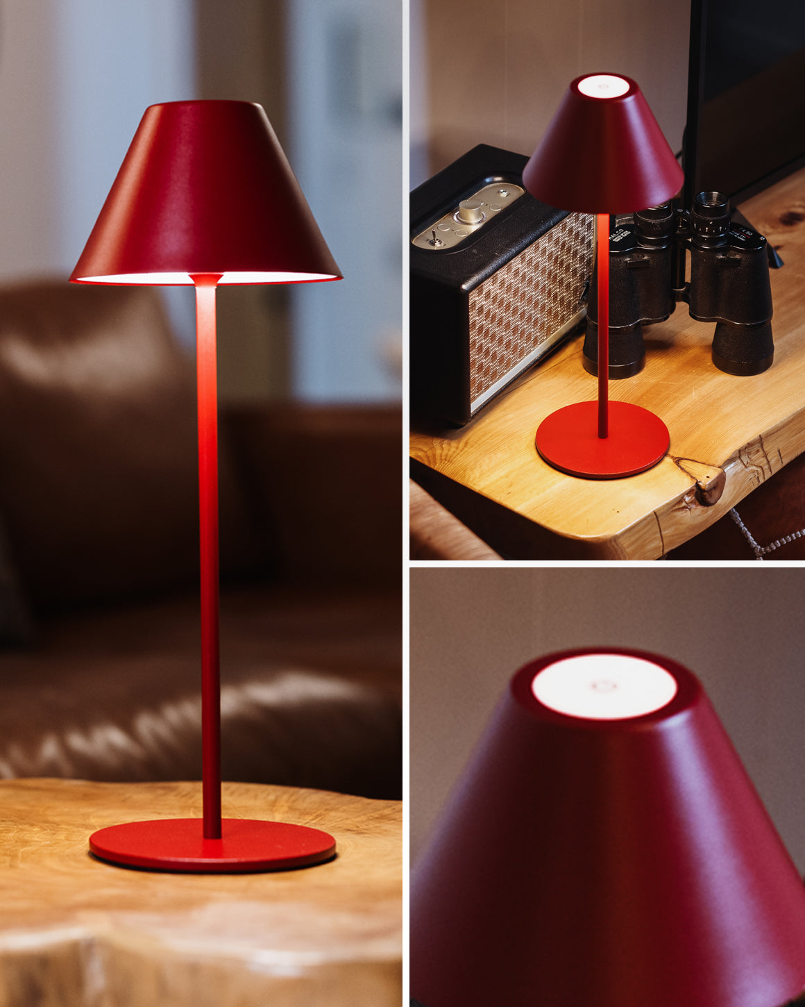 Lume Cube Rechargeable LED Table Lamp - Red