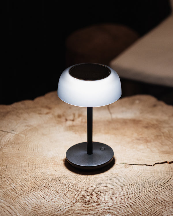 Lume Cube Solar LED Outdoor Table Lamp | Modern & Portable Patio Light