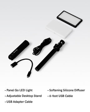 Lume Cube Broadcast Lighting Kit Video Conference LED Light with Stand & Mount