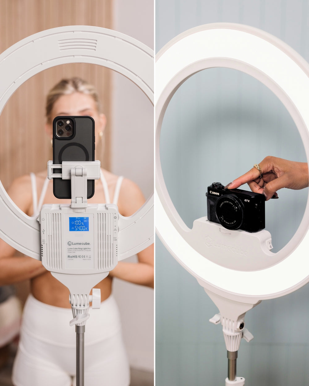 Cordless Ring Light Pro - White | Best Ring Light For Creators ...