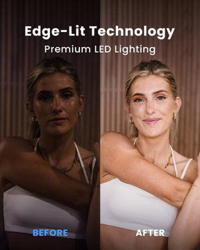 Edge Lit LED Technology Ring Light Pro before and after