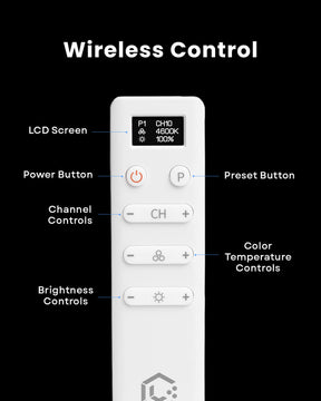 Wireless remote control for Lume Cube Cordless Ring Light Pro in White