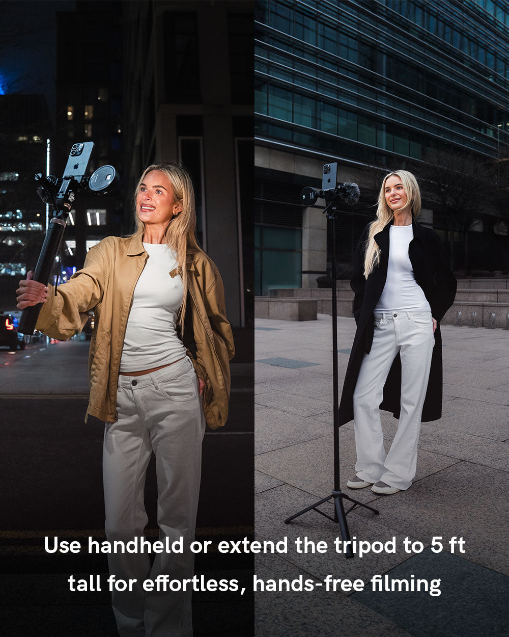 Lume Cube Creator Essentials Kit Vlogging LED Light, Mic, Grip & Tripod