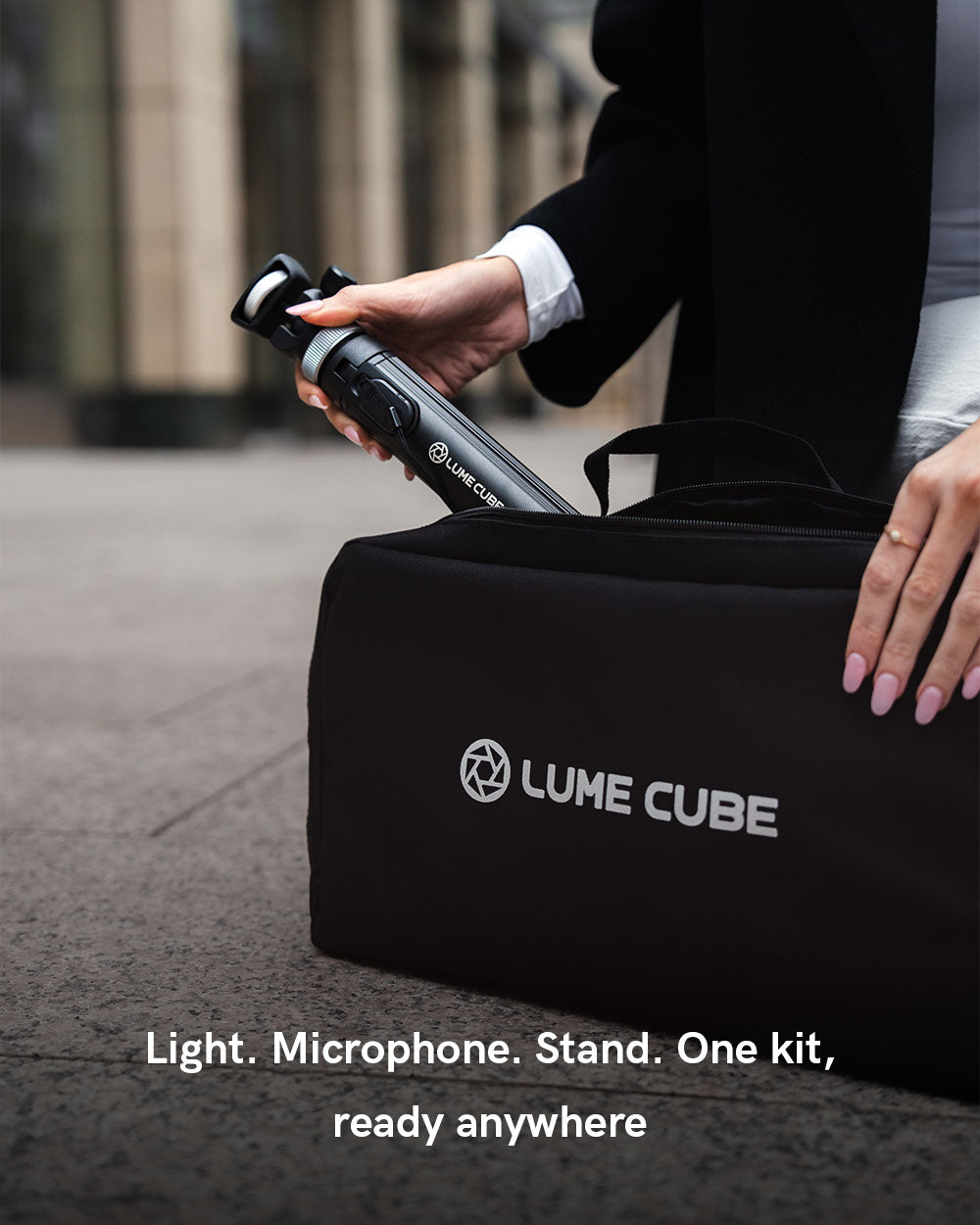 Lume Cube Creator Essentials Kit Vlogging LED Light, Mic, Grip & Tripod