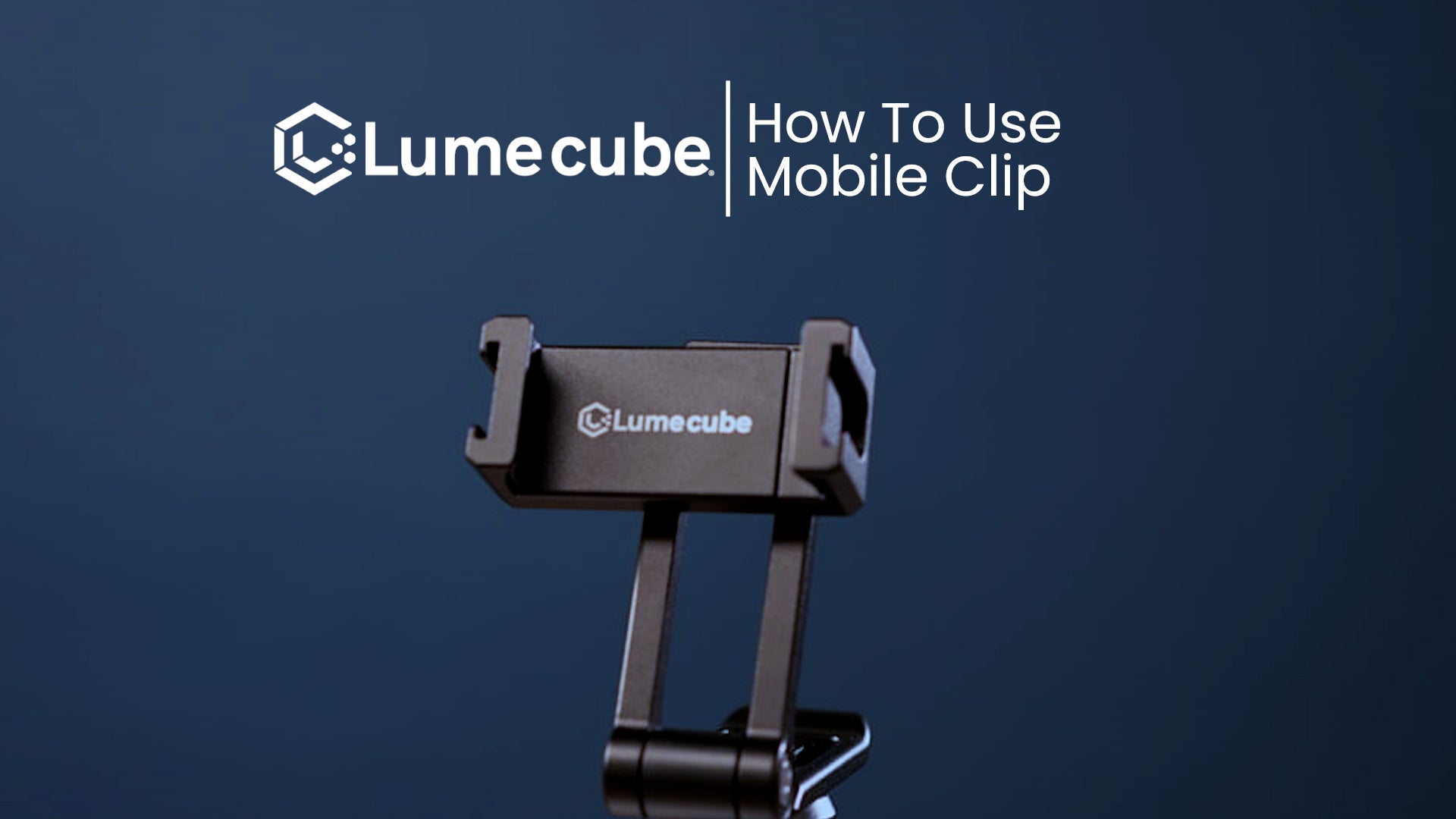 Lume Cube 軽量ポータブルスマートフォンクリップ - ブラック Lume Cube Cordless Ring Light Pro Phone Clip Mount