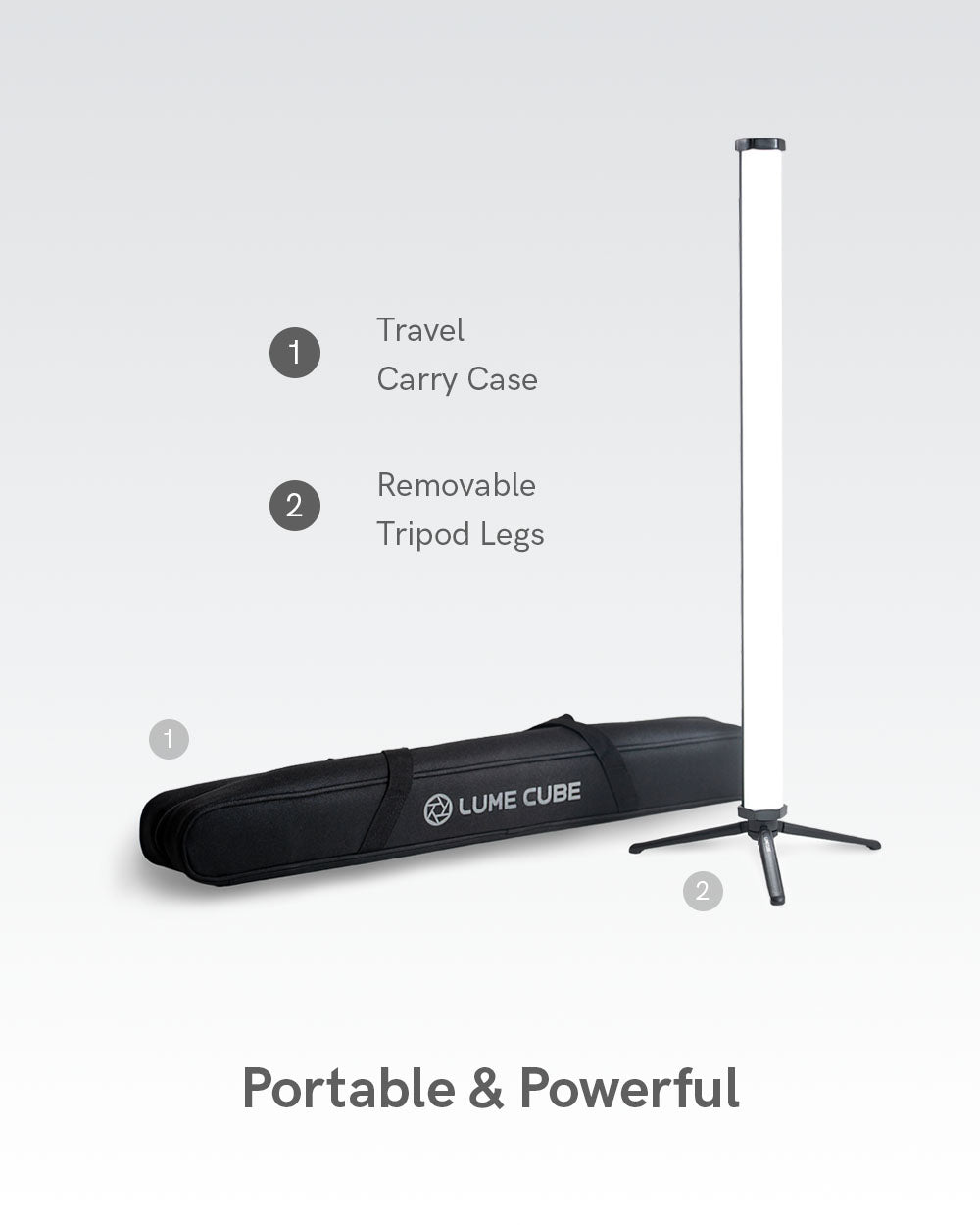 Lume Cube RGB Large LED Tube Light | App Controlled