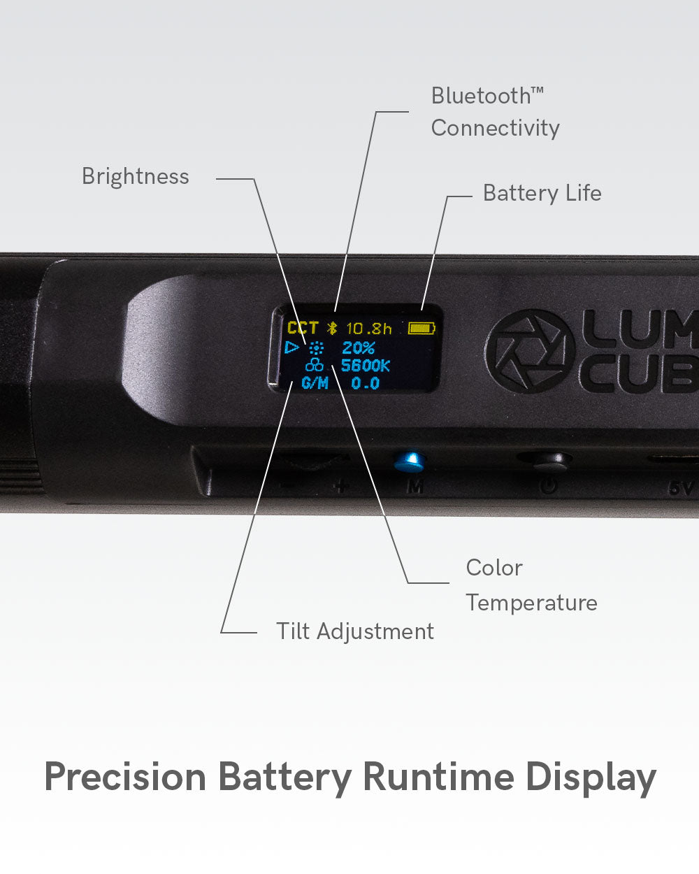 Lume Cube RGB Large LED Tube Light | App Controlled