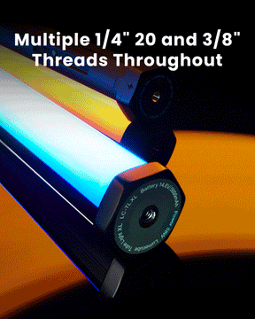 animated gif of the multiple mounting points on the RGB Tube Light XL LC-TLXL-2PK