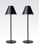 Lume Cube Rechargeable LED Table Lamp 2-Pack - Black