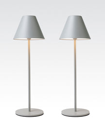 Lume Cube Rechargeable LED Table Lamp 2-Pack - Gray