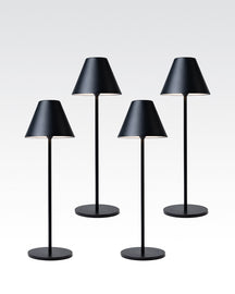 Lume Cube Rechargeable LED Table Lamp 4-Pack - Black