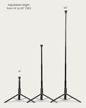 Three Light Stands with variying heights from 14 inches to 60 inches LC-SB-PRO2T60ACC