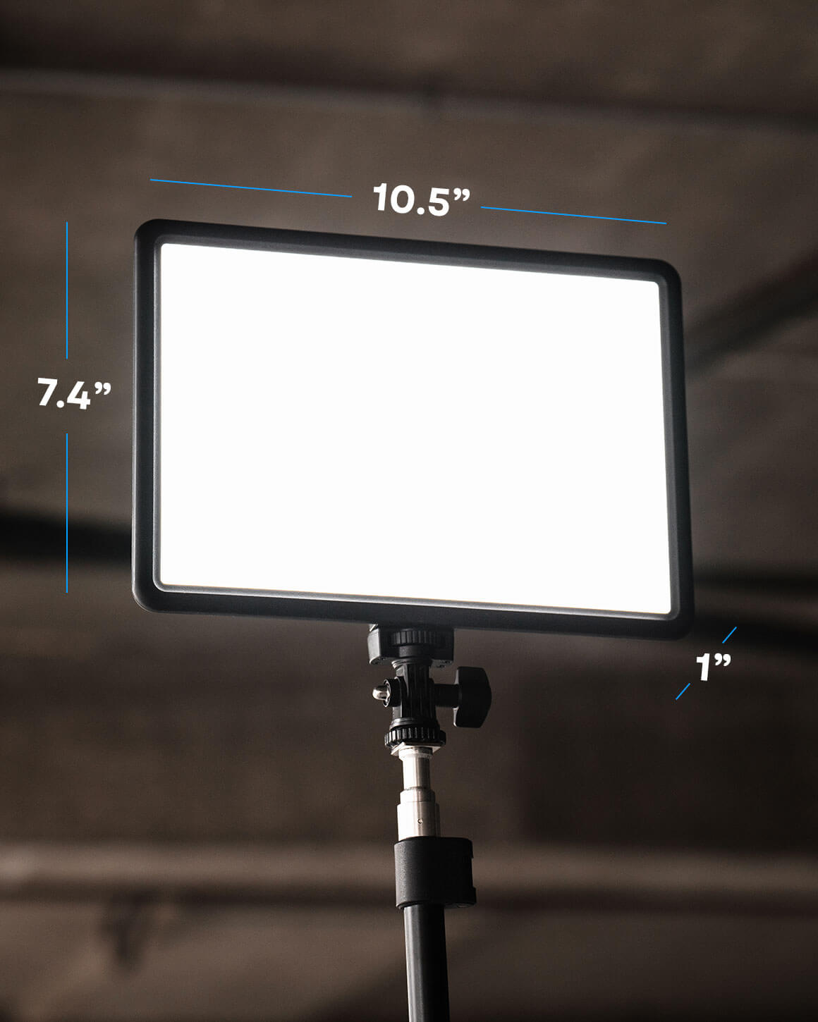 Lume Cube Studio Panel 3-Point Lighting Kit Three Edge-Lit LED Panel Lights with Stands