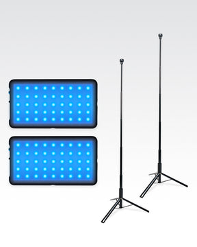 2 Panel Go Lights with 2 Light Stands